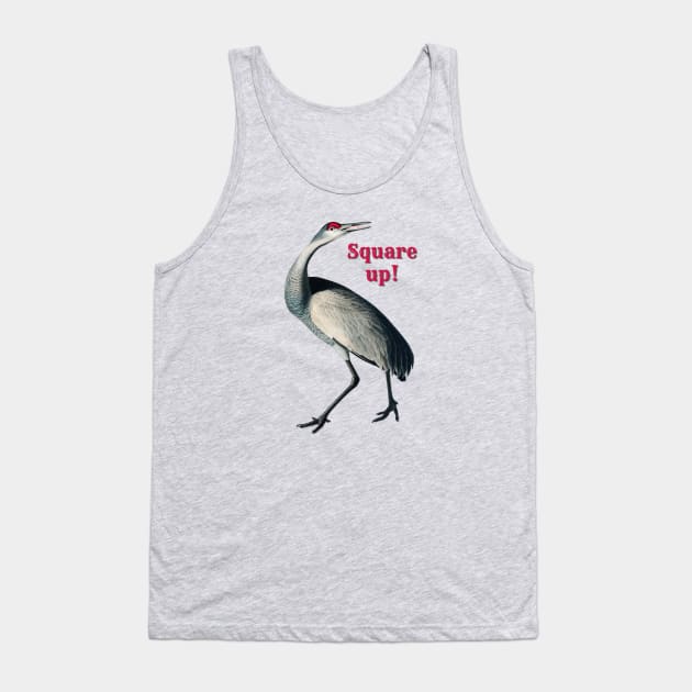 Square Up Heron Tank Top by yaywow